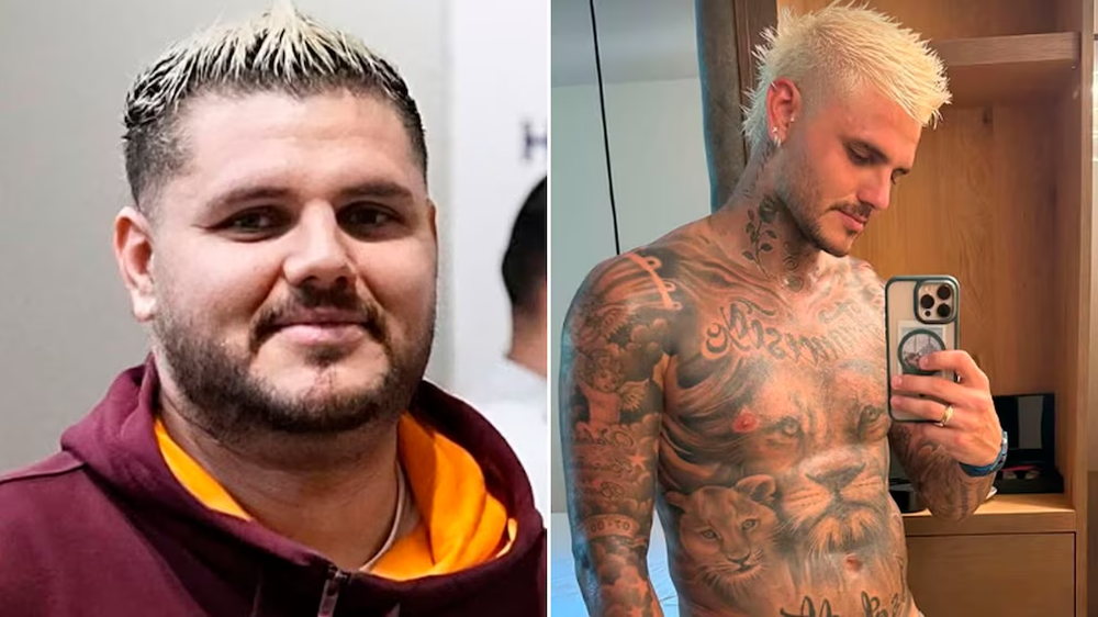El cómico antes y después de Mauro Icardi en sus redes sociales