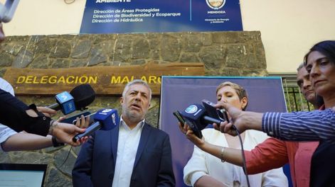 Alfredo Cornejo y Jimena Latorre en Malargüe.