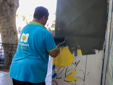 ulpiano suarez presento una ordenanza para recuperar espacios vandalizados con pintadas y garabatos