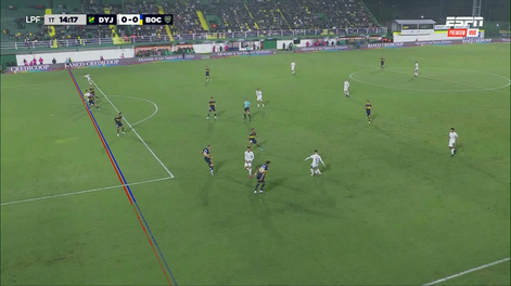 Por un offside milimétrico, el VAR le anuló el gol a Defensa y Justicia ante Boca.&nbsp;