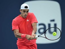 El tenista argentino Francisco Cerundolo (23°) se enfrentó este miercoles con el bulgaro Grigor Dimitrov (14°), por los cuartos de final del Masters 1000 de Miami.