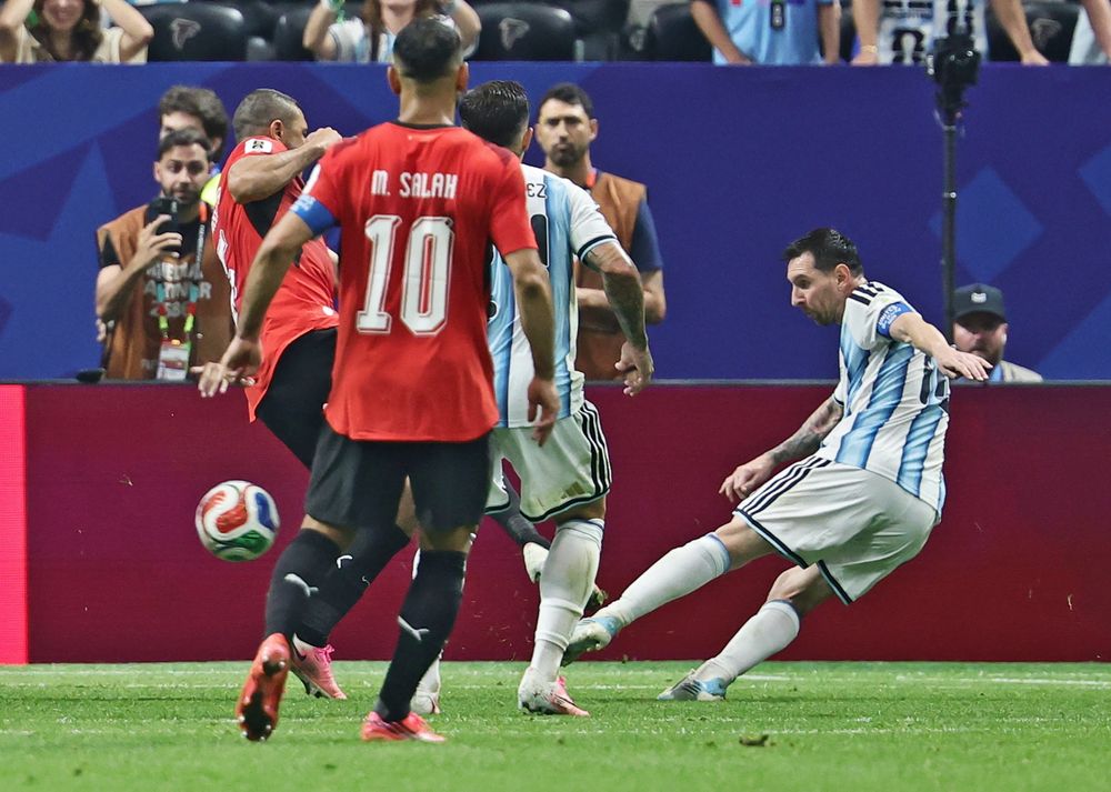 El emocionante triunfazo de la Selección Argentina en las mejores fotos