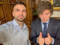 Javier Milei junto a Mauricio Novelli, investigado en el caso LIBRA. Javier Milei junto a Mauricio Novelli, investigado en el caso LIBRA.