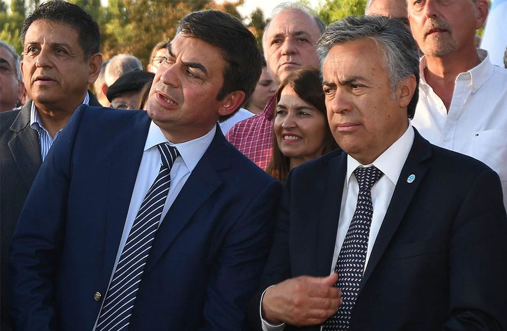 Omar De Marchi y Alfredo Cornejo. Foto: Marcelo Rolland / Los Andes