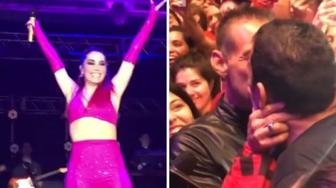Lali Espósito fue cómplice de una propuesta de casamiento.