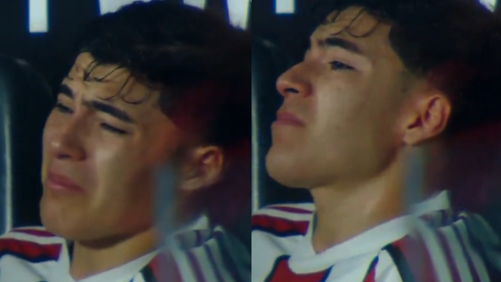 River Plate: molestia y llanto de Tobías Andrada en el día de su convocatoria a la Seleccion Argentina.