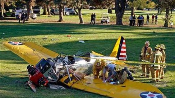 Harrison Ford cayó justo donde un médico jugaba al golf