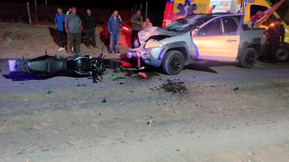 Un motociclista murió tras chocar con una camioneta en Luján de Cuyo.