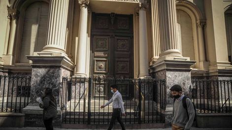 Frente del Banco Central de la República Argentina.