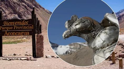 La obra, creada en hierro por el escultor Pancho Portnoy, representa un cóndor andino con dimensiones notables: 4 metros de ancho y 2,8 metros de altura.