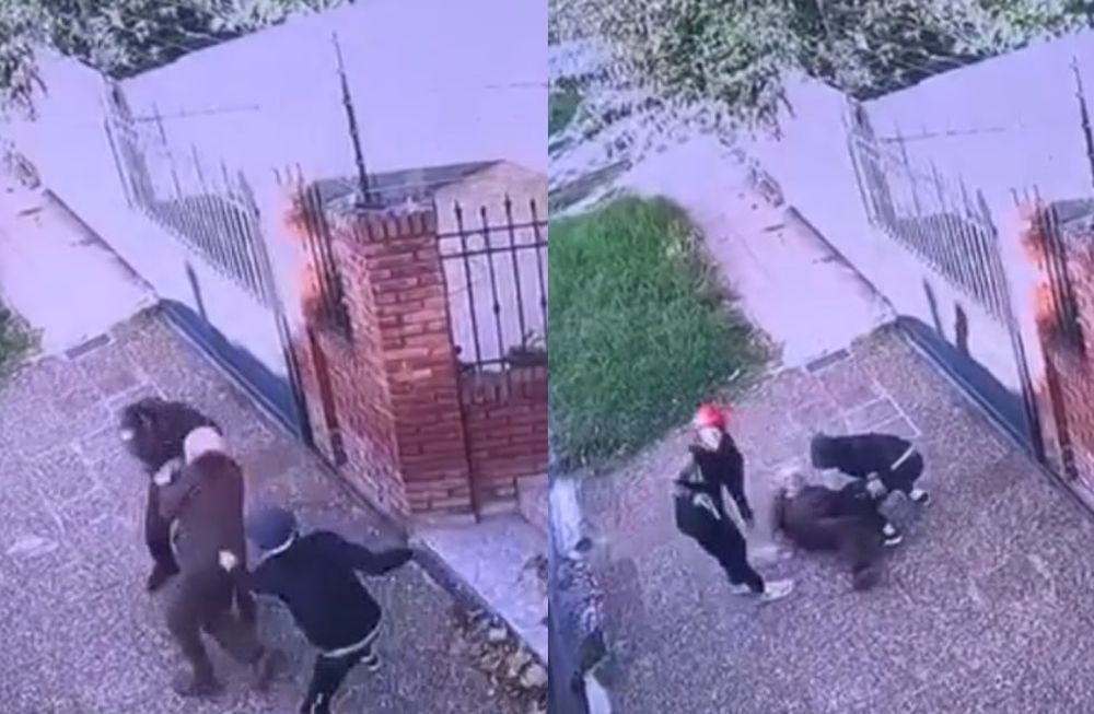 El hecho ocurrió el pasado miércoles y, un día después una mujer de 78 años sufrió un ataque similar a pocas cuadras de la casa ubicada en el partido de Morón. Foto: Captura video