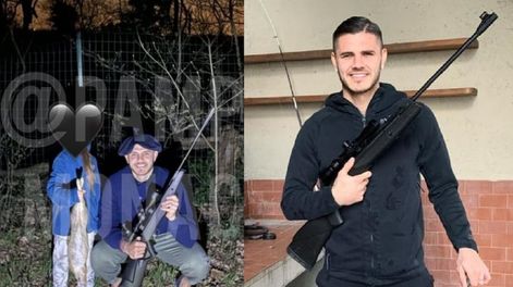 Los Andes | Mauro Icardi caza animales y se muestra junto a una de sus hijas (Gentileza X @martincandalaft)