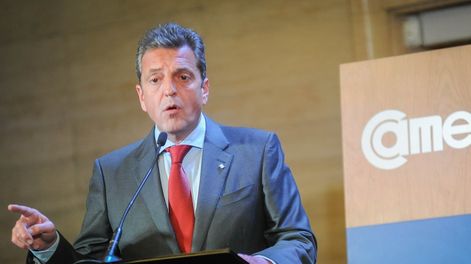 Sergio Massa, ministro de Economía, en CAME Argentina. Foto: Federico Lopez Claro