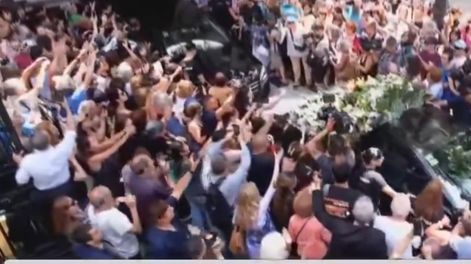 Los Andes | El cortejo fúnebre de Jorge Lanata.