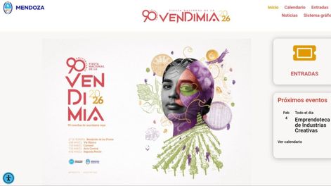 El Gobierno de Mendoza lanzó la web oficial de la Vendimia 2026.
