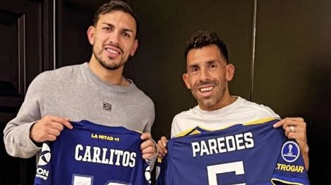 Leandro Paredes, Carlos Tevez y un reencuentro que emocionó a todos los hinchas de Boca