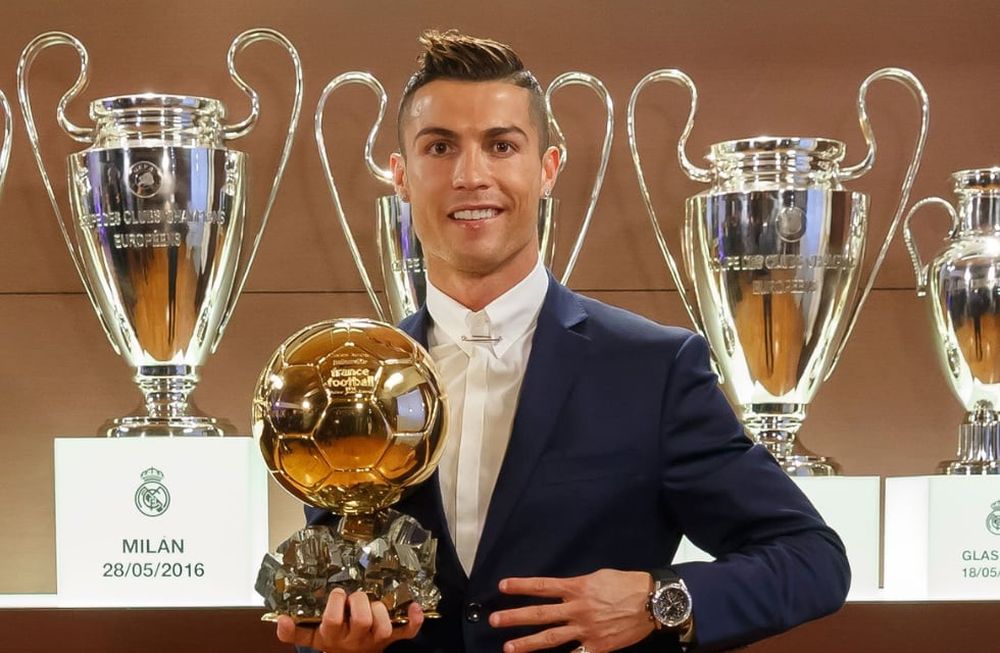 Cristiano Ronaldo, ganador de 5 Balones de Oro.