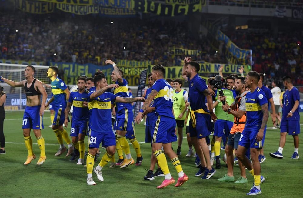 Los festejos de Boca campeón de la Copa Argentina. / Gentileza.