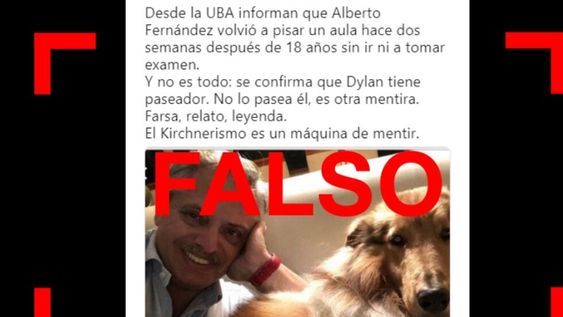 Es falso que Alberto Fernández volvió a dar clases en la UBA después de 18 años Es falso que Alberto Fernández volvió a dar clases en la UBA después de 18 años
