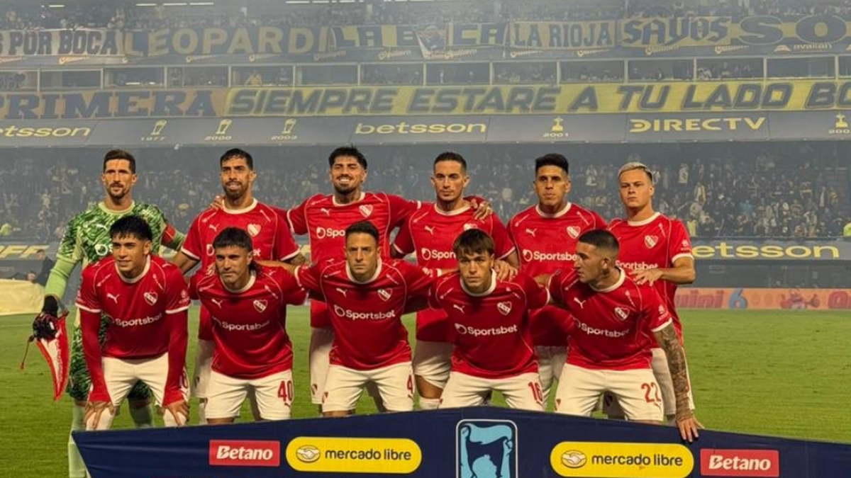 En la agonía del primer tiempo, Boca empató el partido ante Independiente de Avellaneda