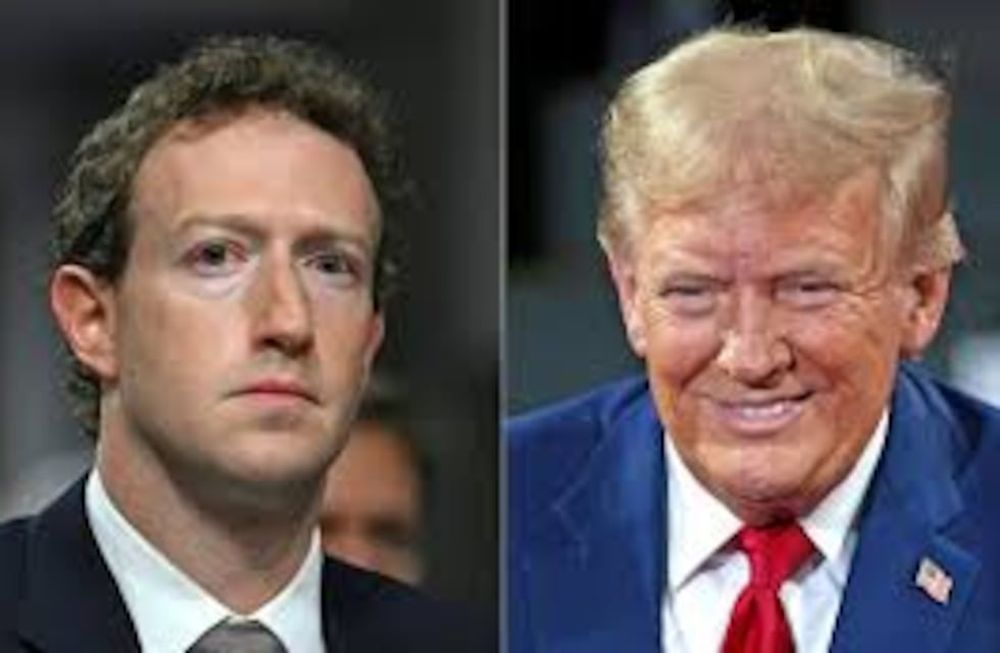 Mark Zuckerberg y Donald Trump, primero enemigos, ahora reconciliados.