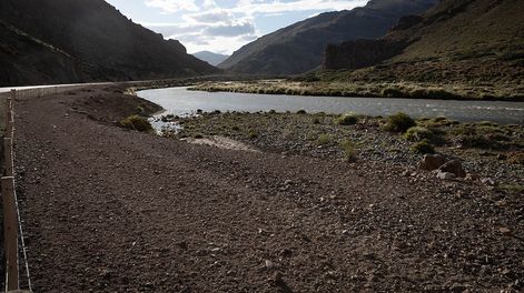 Los Andes | El sector del Río Grande donde se proyecta construir el proyecto hidroeléctrico Portezuelo del Viento Foto: Ignacio Blanco / Los Andes