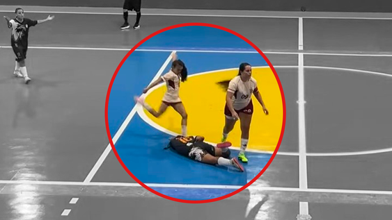Suspendieron por cinco años a una futbolista tras patearle la cabeza a una rival en Brasil.