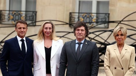 Los MIlei y los Macron