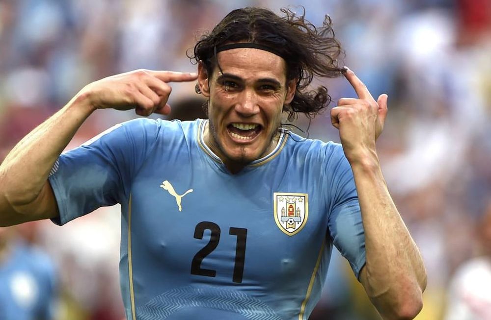 El goleador de la Celeste, Edinson Cavani.