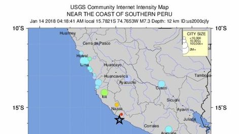 Descartan en Chile riesgo de tsunami tras el terremoto en Perú