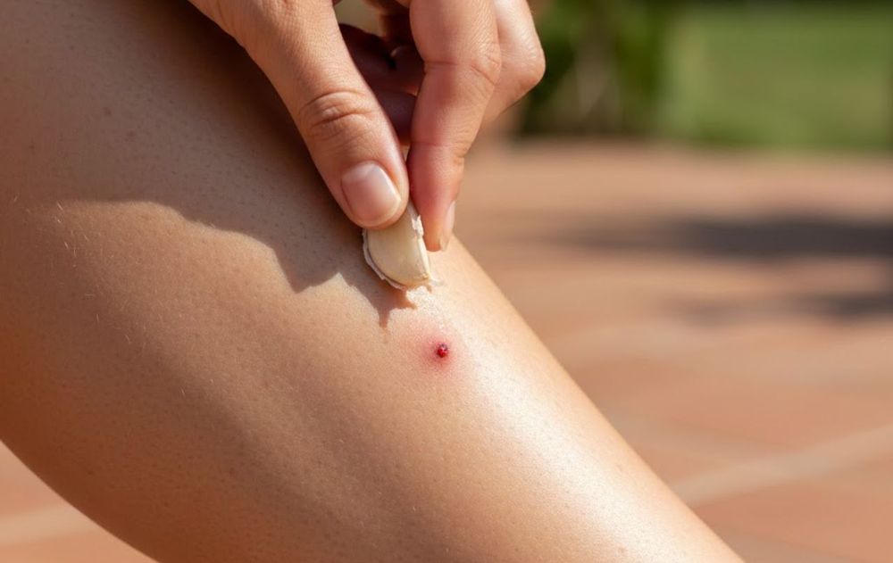 El ajo es una opción práctica para una acción rápida ante las picaduras de mosquitos.