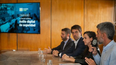 Se presentó el llamado a licitación para implementar un Anillo Digital de Seguridad en la Ciudad de Mendoza