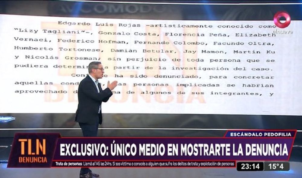 Tomás Méndez filtró los detalles de la denuncia de Viviana Canosa y los 12 famosos mencionados
