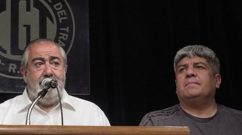 Héctor Daer (Sanidad) y Pablo Moyano (Camioneros) integrantes de la Secretaría General de la CGT. Foto: Gentileza.