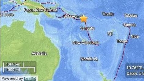 Cinco muertos tras un violento sismo y tsunami en islas Salomón
