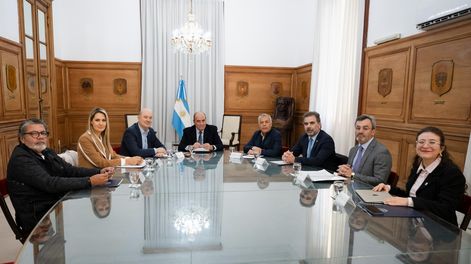 El gobernador Alfredo Cornejo en el primer encuentro del Consejo de Mayo. | Archivo
