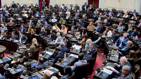 Sesión en la Cámara de Diputados de la Nación