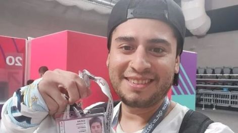 Lucas, el argentino que dejó todo por vivir el Mundial desde adentro. / Instagram