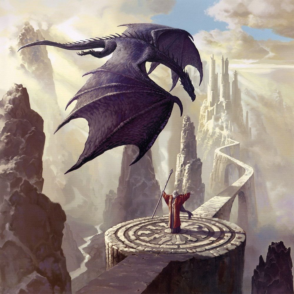 La obra Dragon Caller, de Ciruelo, es la que plagió (aunque él no usó esa palabra ni la demandó) la artista Carrie Bernardino en otra que expuso en el Malba. 