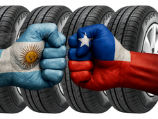 Neumáticos y sus precios en Chile y Argentina.