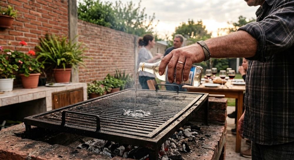 vinagre parrilla truco limpieza