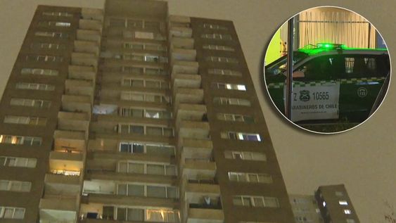 El edificio en San Joaquín (Santiago de Chile) donde una chica de 14 años mató a su madre