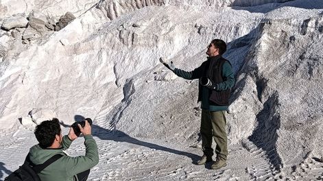 Los Andes | Marín destacó los paisajes nevados invernales, pero también reconoció la belleza de otros paisajes. Gentileza: Prensa Gobierno de Mendoza.