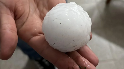 Intenso granizo en Córdoba.