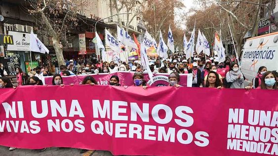 Marcha Ni Una Menos en Mendoza (Foto archivo Los Andes)
