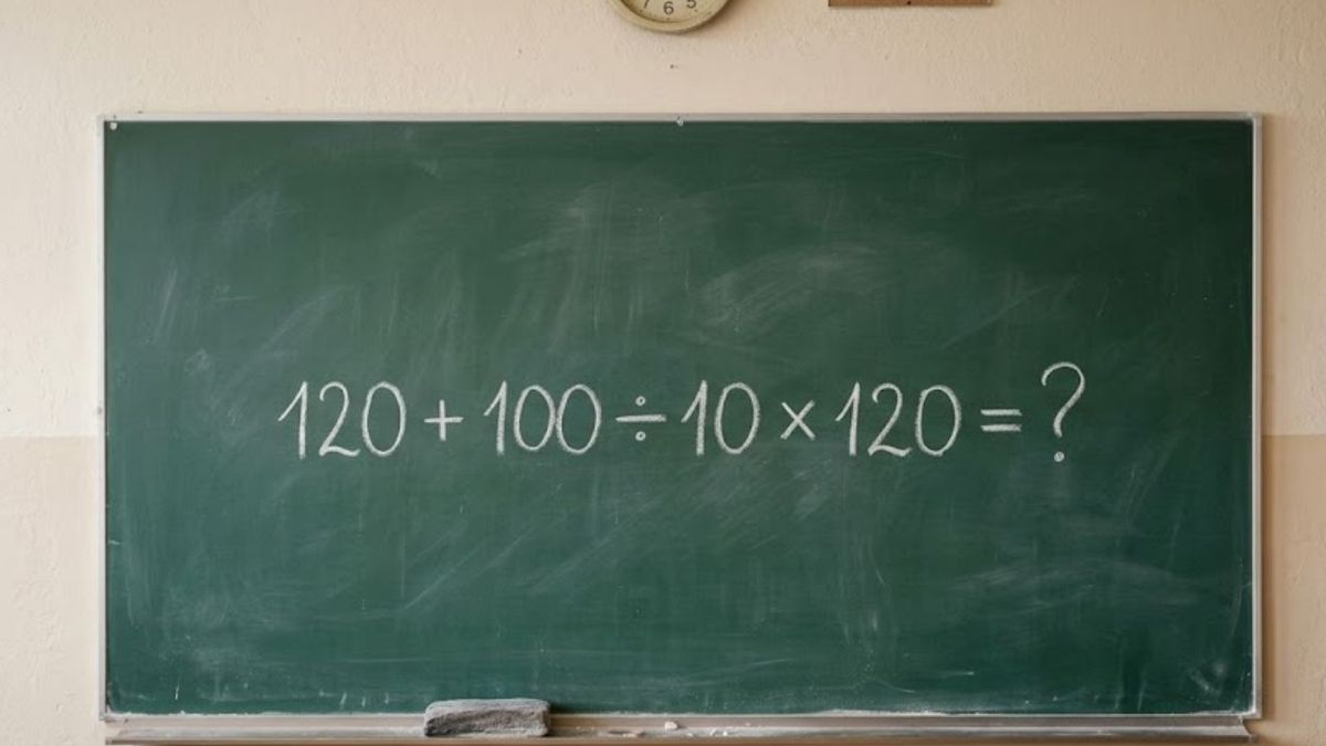 El desafío matemático de 120 + 100 ÷ 10 × 120 parece fácil a primera vista, pero pocos logran resolverlo