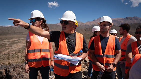 Las visitas guiadas al proyecto forman parte del plan de capacitación y comunicación de San Jorge. Foto: Prensa Gobierno Mendoza.