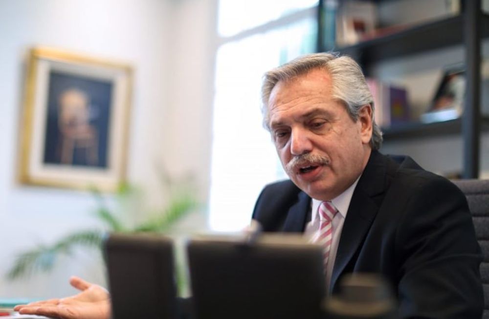 El presidente de Argentina, Alberto Fernández habló con un representante del gobierno de Joe Biden. Presidencia.