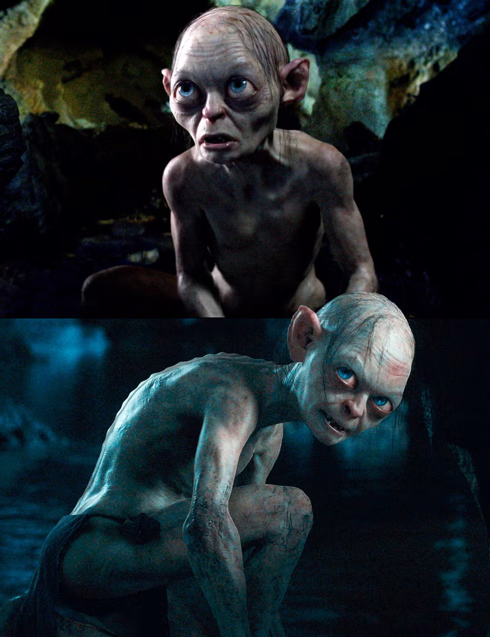 Andy Serkis como Gollum en 