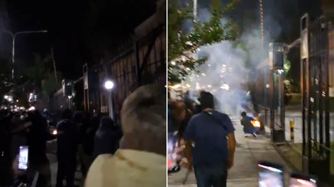 Protesta policial en Jujuy: reclamaron aumentos salariales frente a la Casa de Gobierno y hubo incidentes.